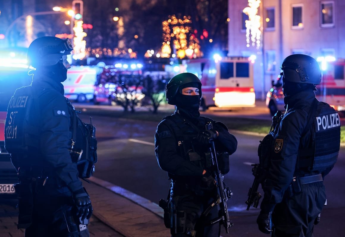 At least one dead and dozens injured after car driven into crowd at German Christmas market