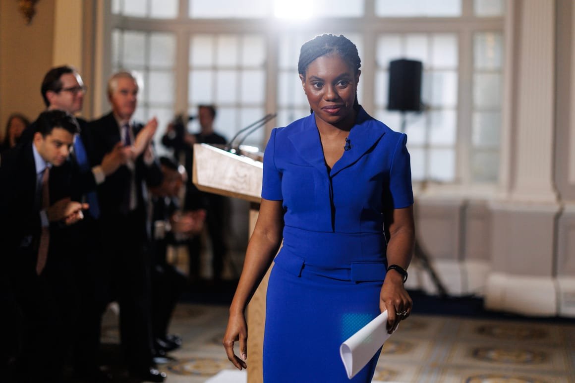 Conservative Party Leader Kemi Badenoch Delivers Speech In London