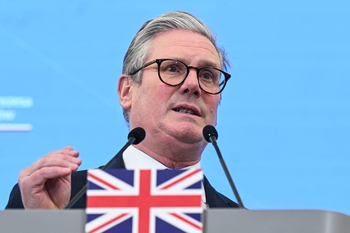 British Prime Minister Keir Starmer Visits Poland