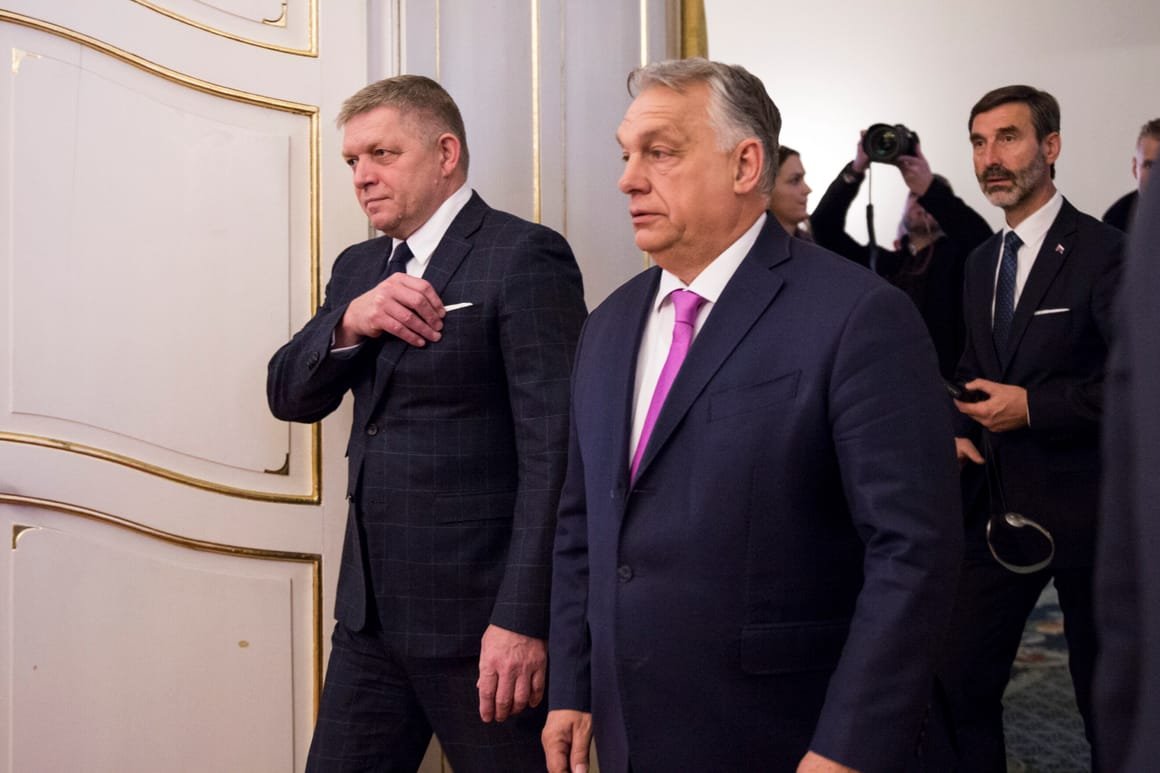 Slovakian Prime Minister Robert Fico Meets Hungarian Prime Minister Viktor Orban In Bratislava