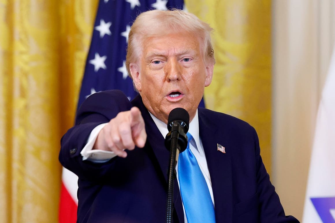 President Trump Meets With Visiting Israeli PM Netanyahu At The White House