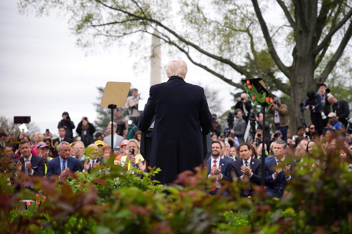 President Trump Holds “Make America Wealthy Again Event” In White House Rose Garden