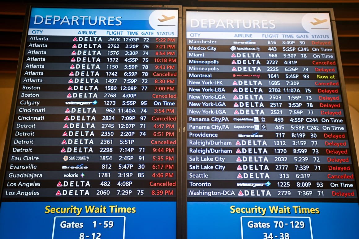 Major IT Outage Grounds Flights And Impacts Businesses Globally