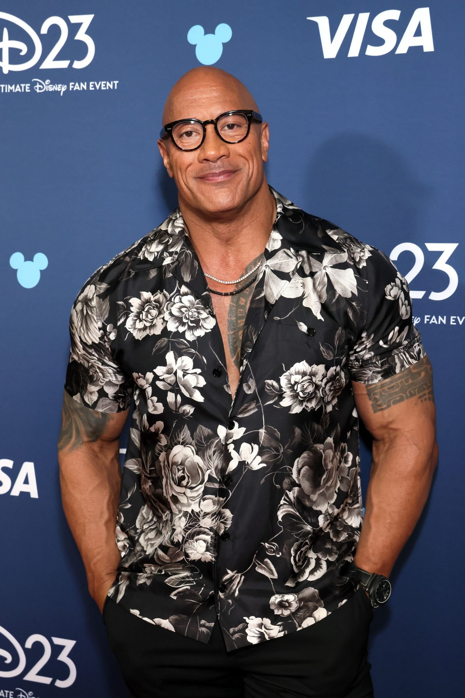 Dwayne Johnson at D23: The Ultimate Disney Fan Event in Anaheim, California on August 09, 2024.