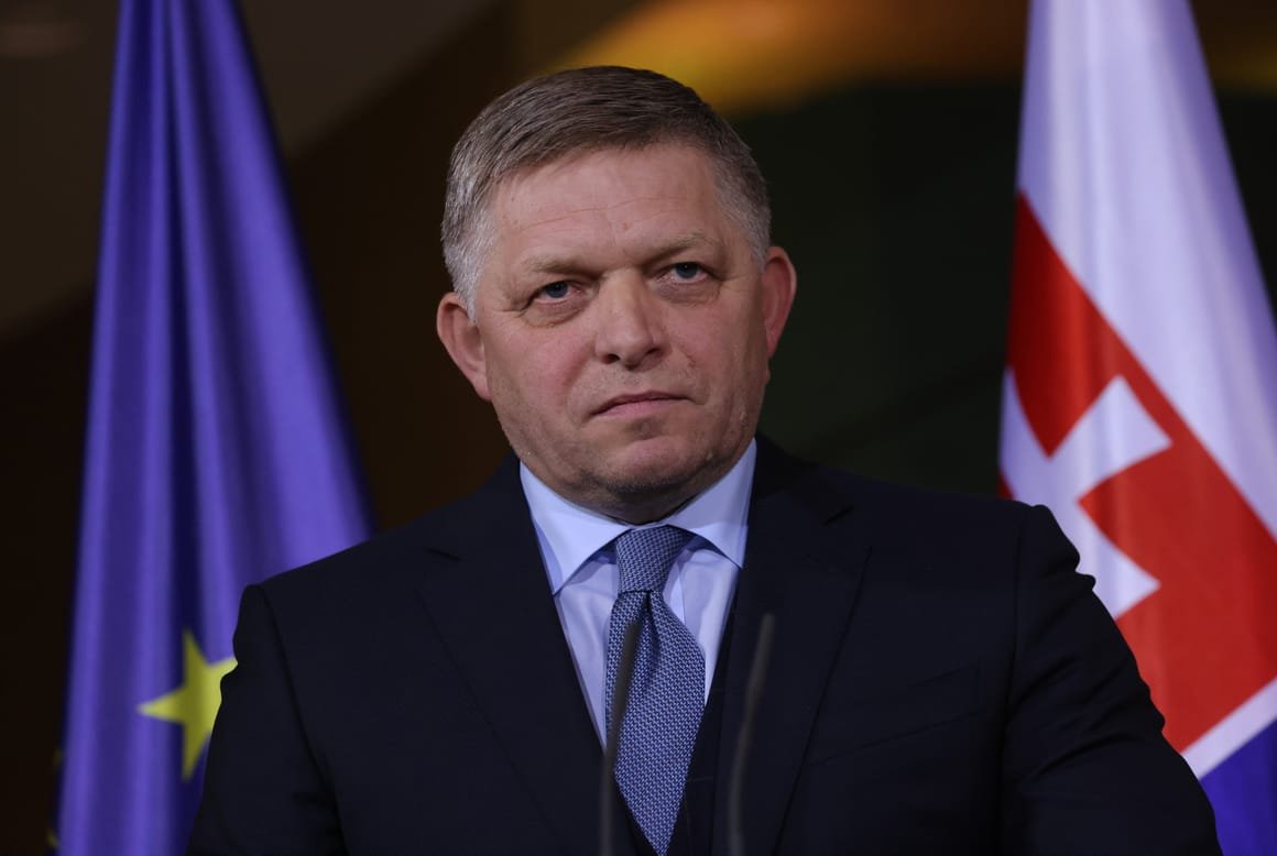 Slovak Prime Minister Robert Fico Meets With Scholz In Berlin