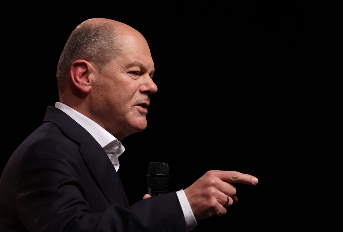 Scholz Campaigns In Wolfsburg Ahead Of Federal Elections