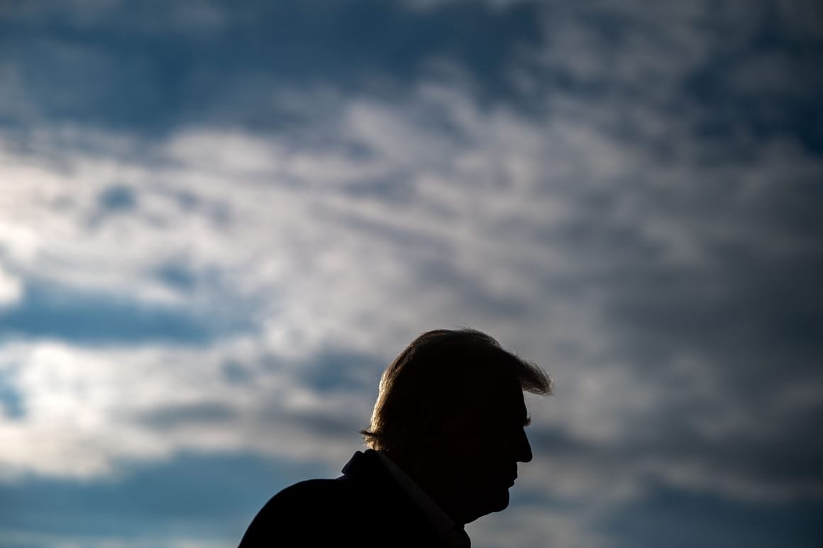President Trump Departs The White House On Marine One
