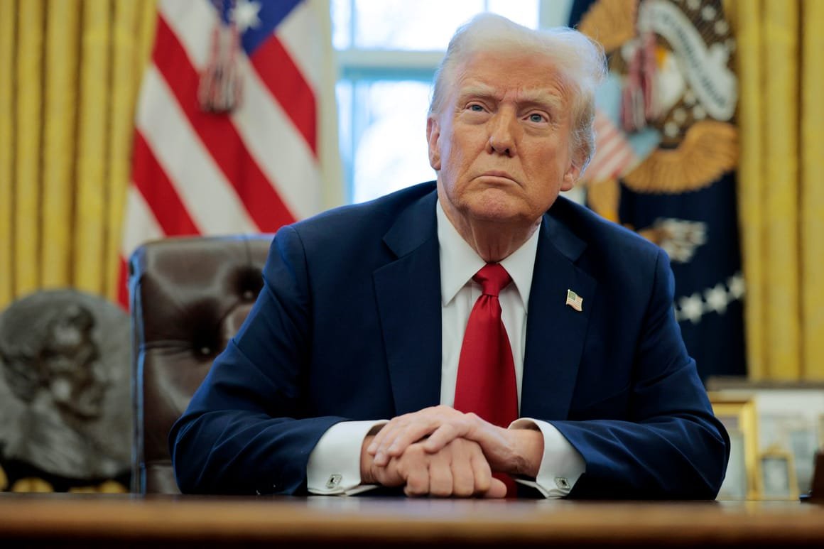 President Trump Announces Aviation Safety Executive Orders In The Oval Office Of White House