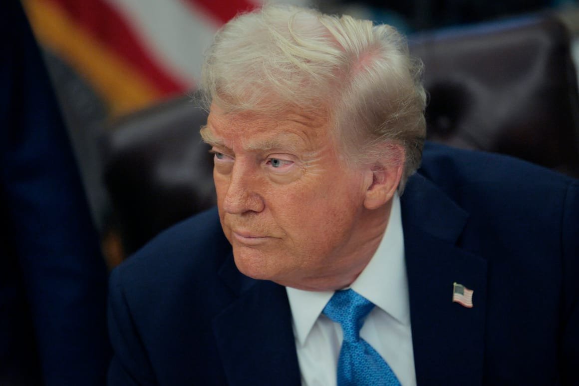 President Trump Signs Executive Orders In The Oval Office