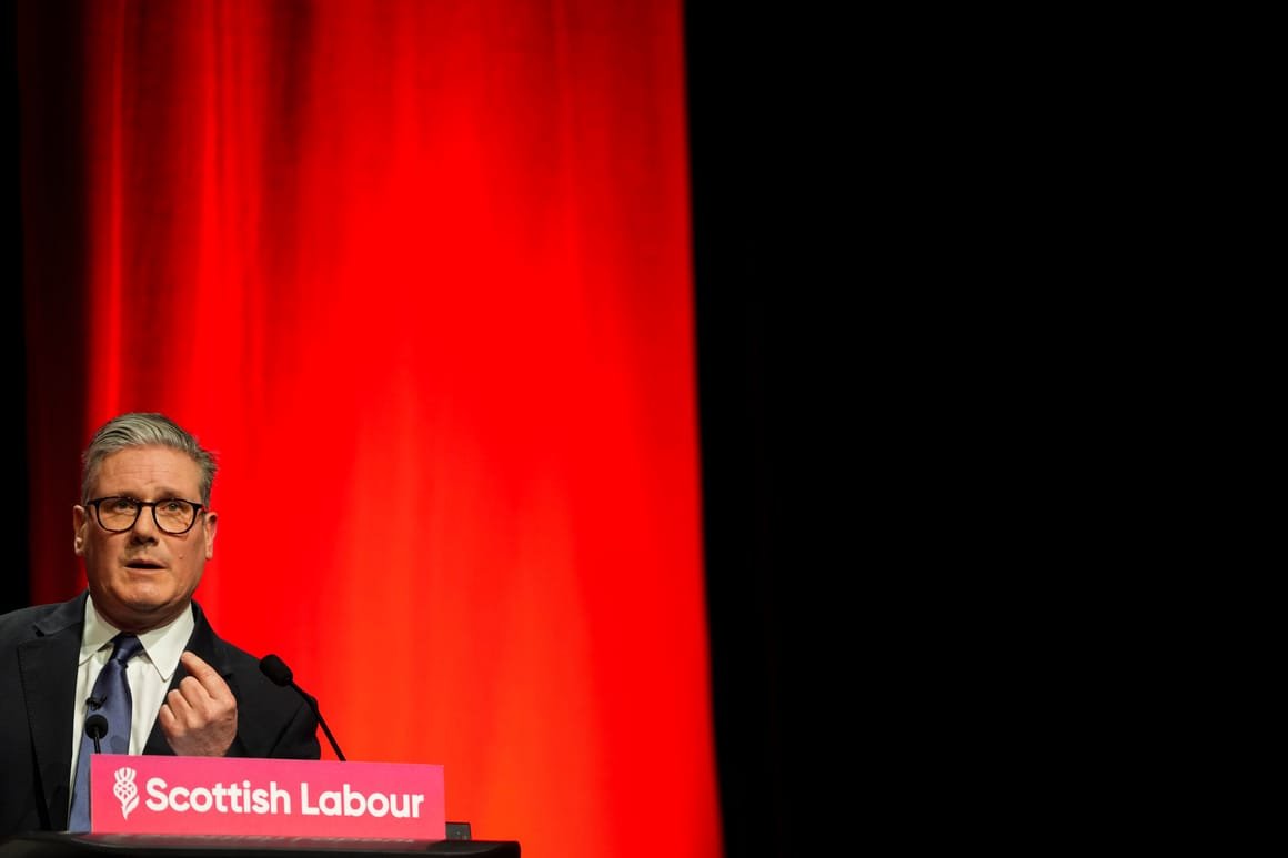 Keir Starmer Addresses Scottish Labour Party Conference On Day Three