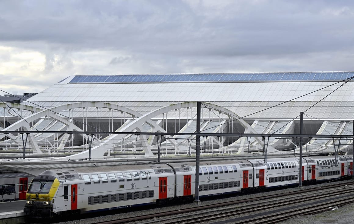 BELGIUM MONS SNCB NMBS TRAIN STATION