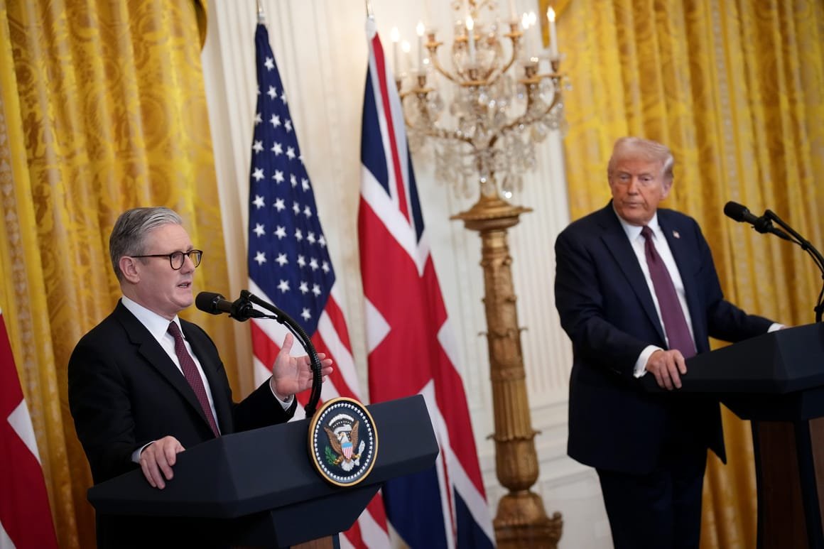 UK Prime Minister Meets With President Trump In Washington